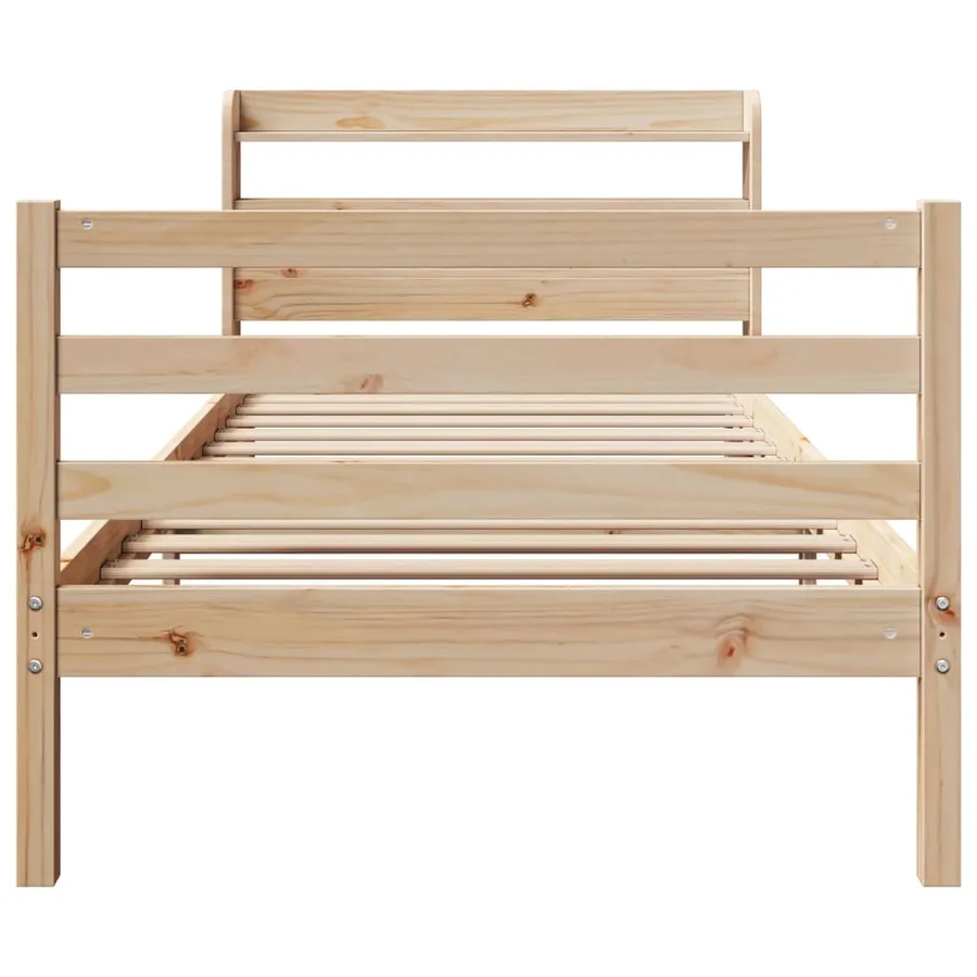 Cadre de lit avec tête de lit sans matelas 100x200 cm - 4
