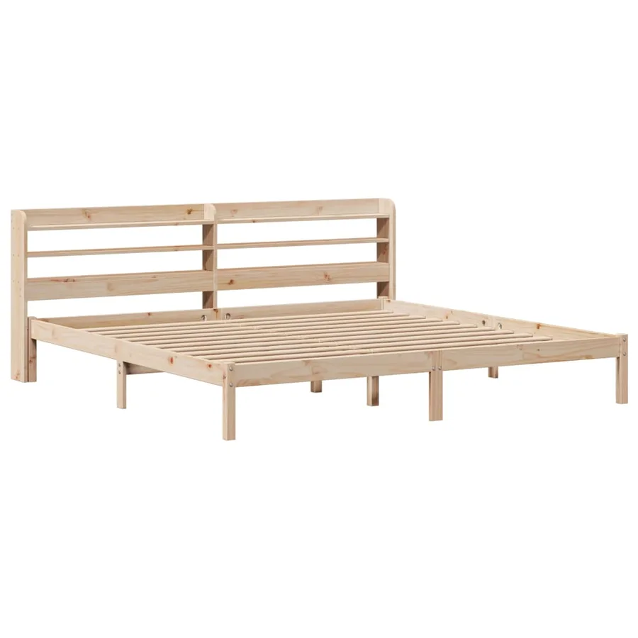 Cadre de lit sans matelas 180x200 cm bois massif de pin - 3