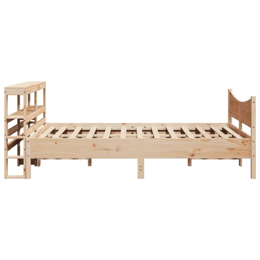 Cadre de lit avec tête de lit 120x200 cm bois de pin massif - 7