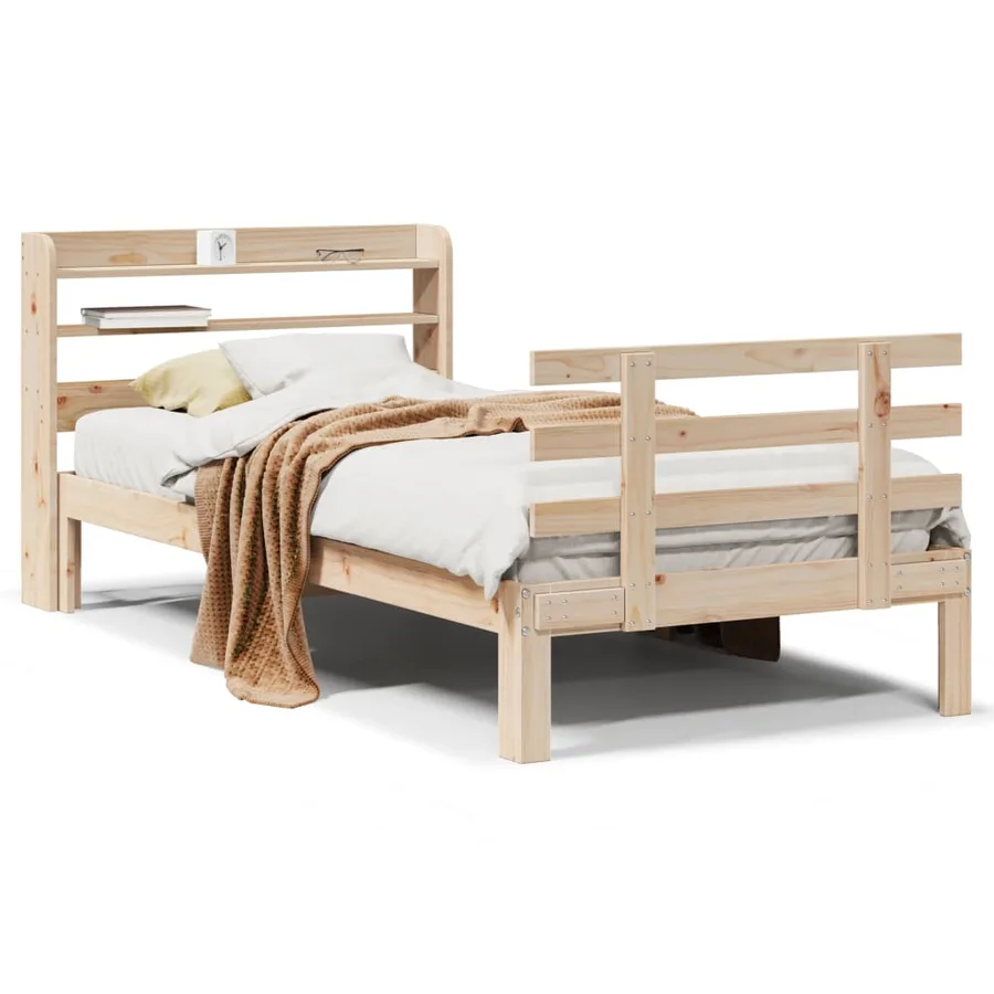 Cadre de lit avec tête de lit sans matelas 100x200 cm - 2