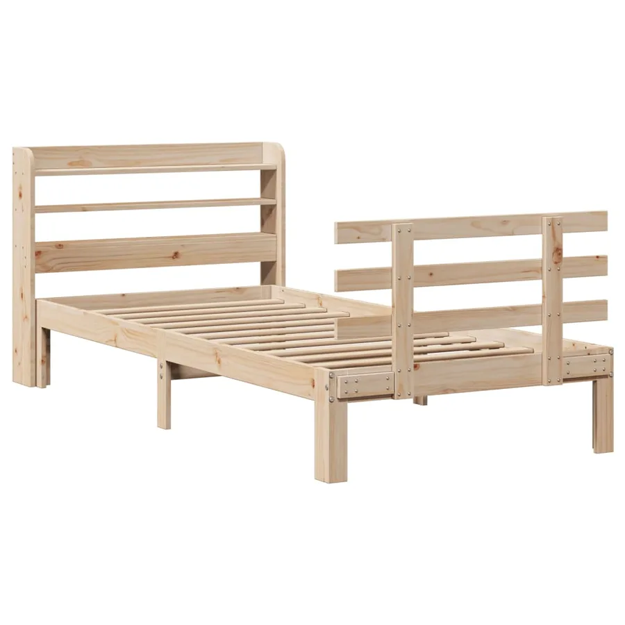 Cadre de lit avec tête de lit sans matelas 100x200 cm - 3