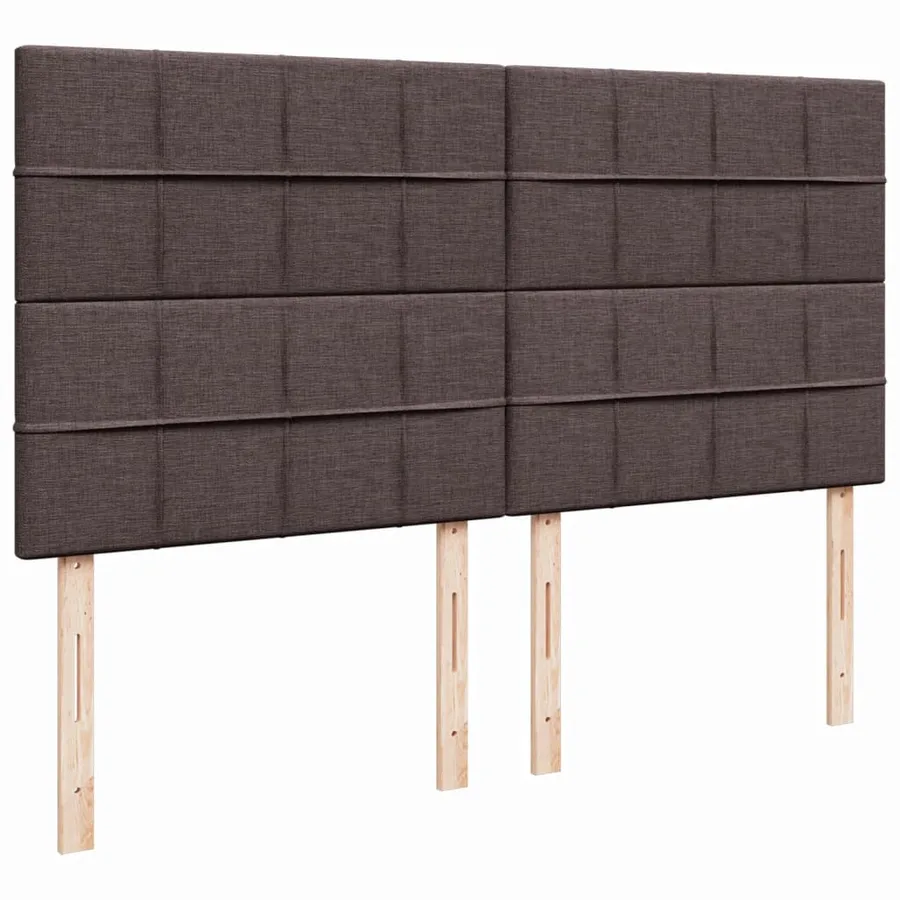 Sommier à lattes de lit avec matelas Marron foncé 200x200 cm - 7