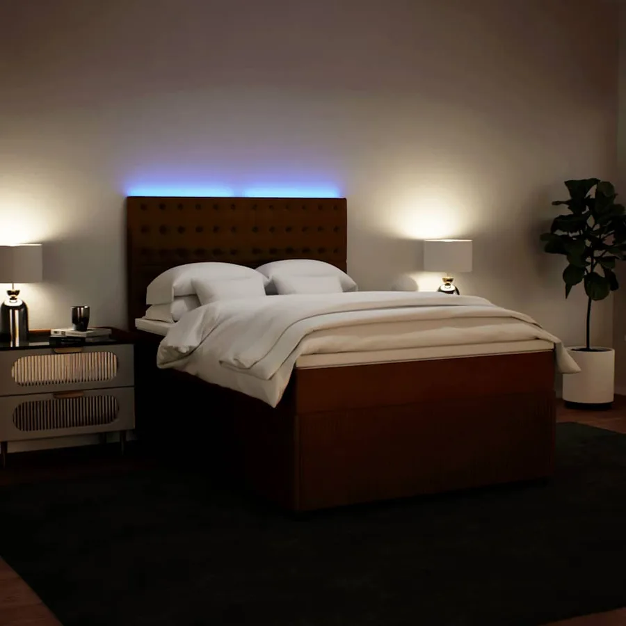 Sommier à lattes de lit avec matelas Rose 160x200 cm Velours - 5