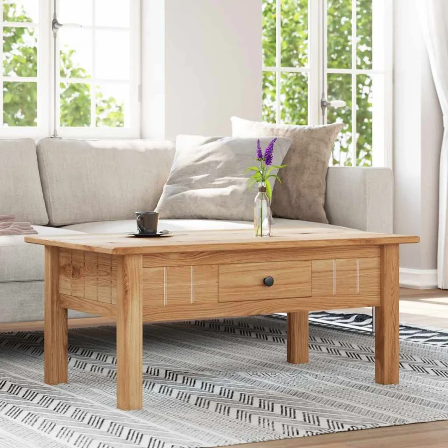 Table basse 100x60x43,5 cm Pin massif Assortiment Panama - 3