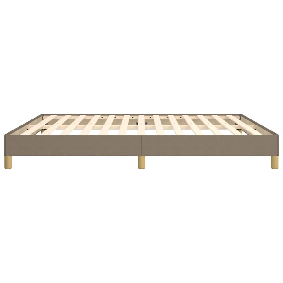 Cadre de lit sans matelas taupe 180x200 cm tissu - 6