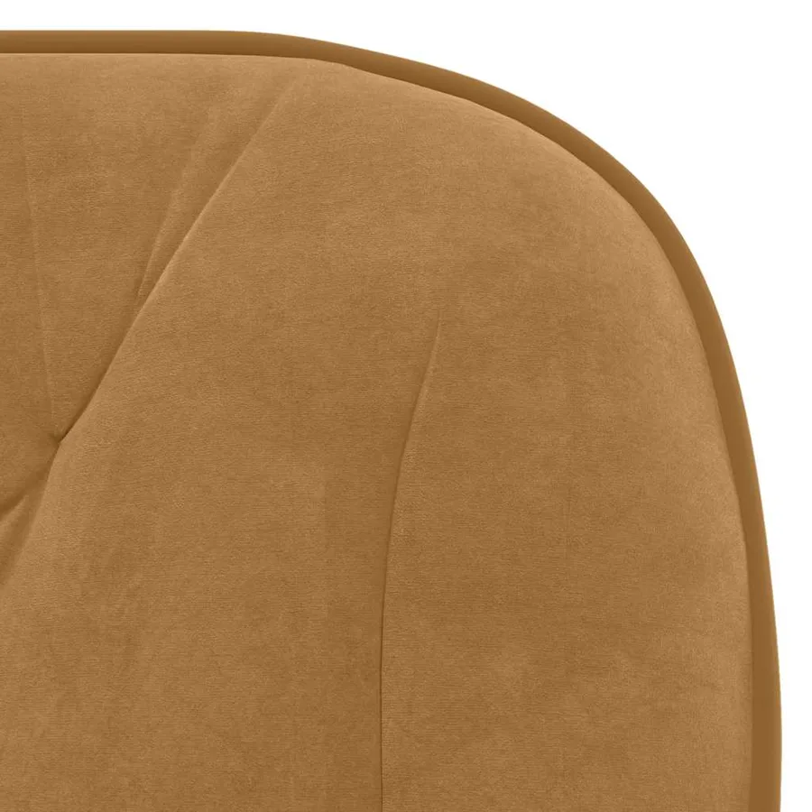 Chaises pivotantes à manger lot de 2 Marron Velours - 8