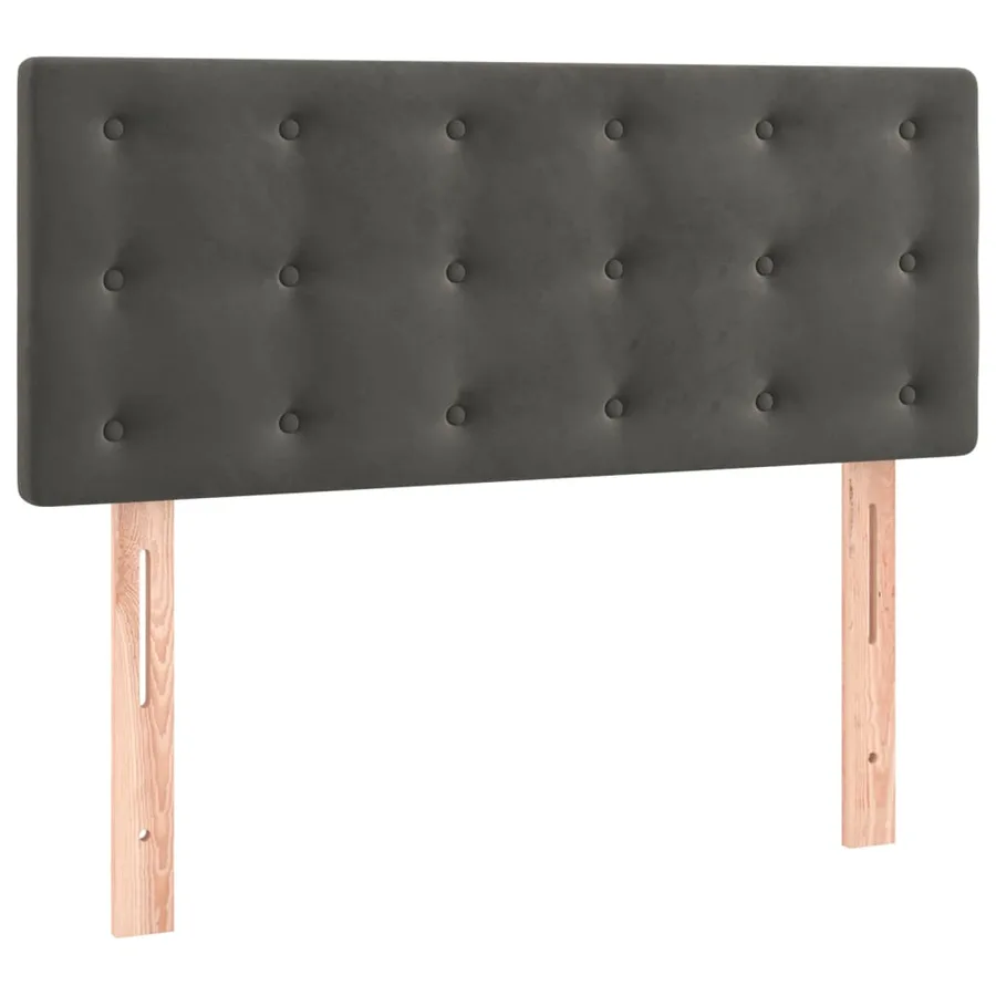 Sommier à lattes de lit avec matelas Gris foncé 100x200 cm - 6