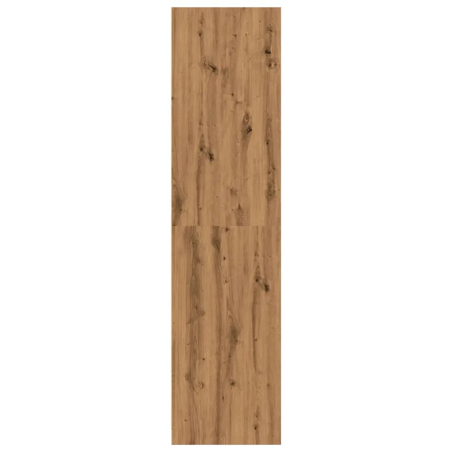 Garde-robe chêne artisanal 30x50x200 cm bois d'ingénierie - 5