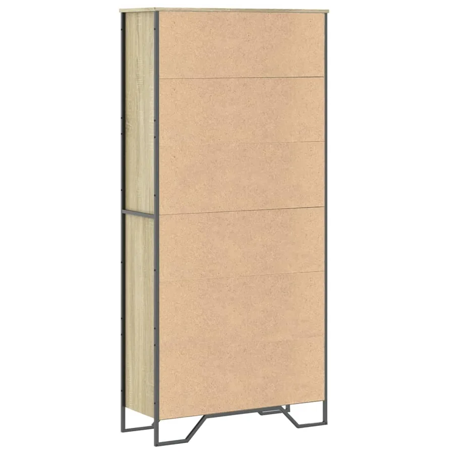 Bibliothèque chêne sonoma 80x31x169 cm bois d'ingénierie - 6