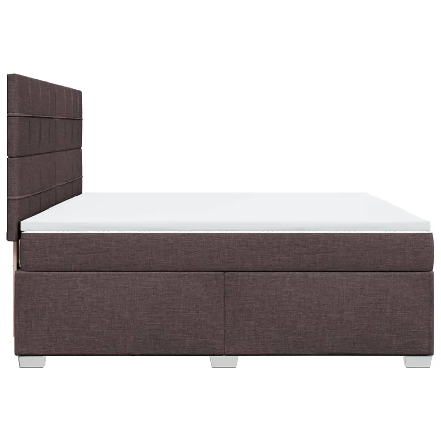 Sommier à lattes de lit avec matelas Marron foncé 180x200 cm - 11