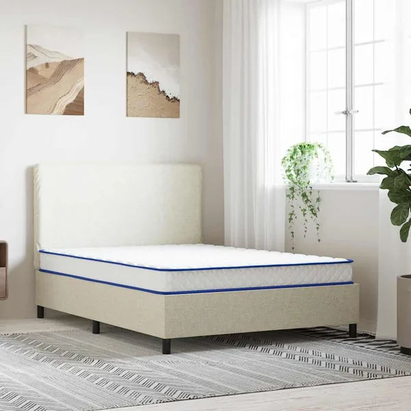 Matelas en mousse à mémoire de forme blanc 140x190x17 cm doux