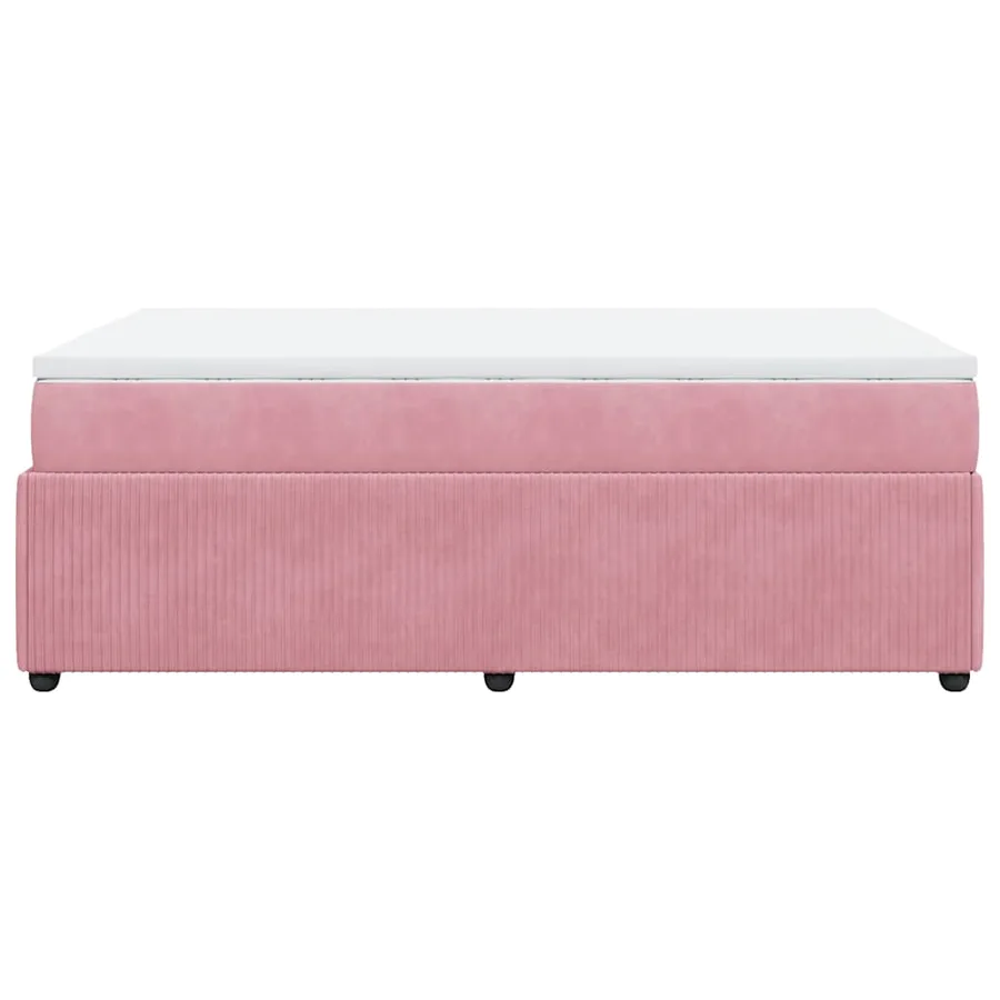 Sommier à lattes de lit avec matelas Rose 120x200 cm Velours - 8