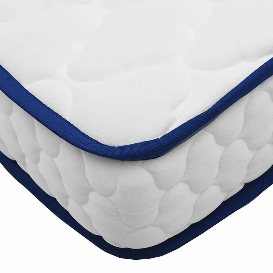 Matelas en mousse à mémoire de forme blanc 70x200x17 cm doux - 5