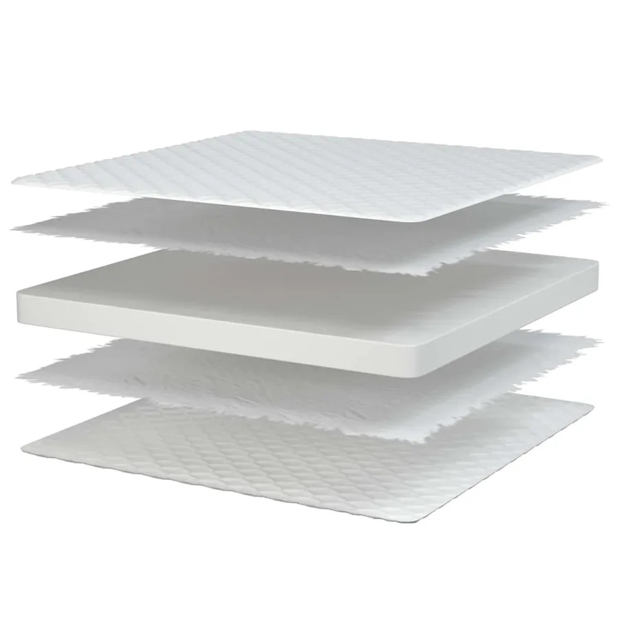 Matelas en mousse à mémoire de forme blanc 70x200x17 cm doux - 7