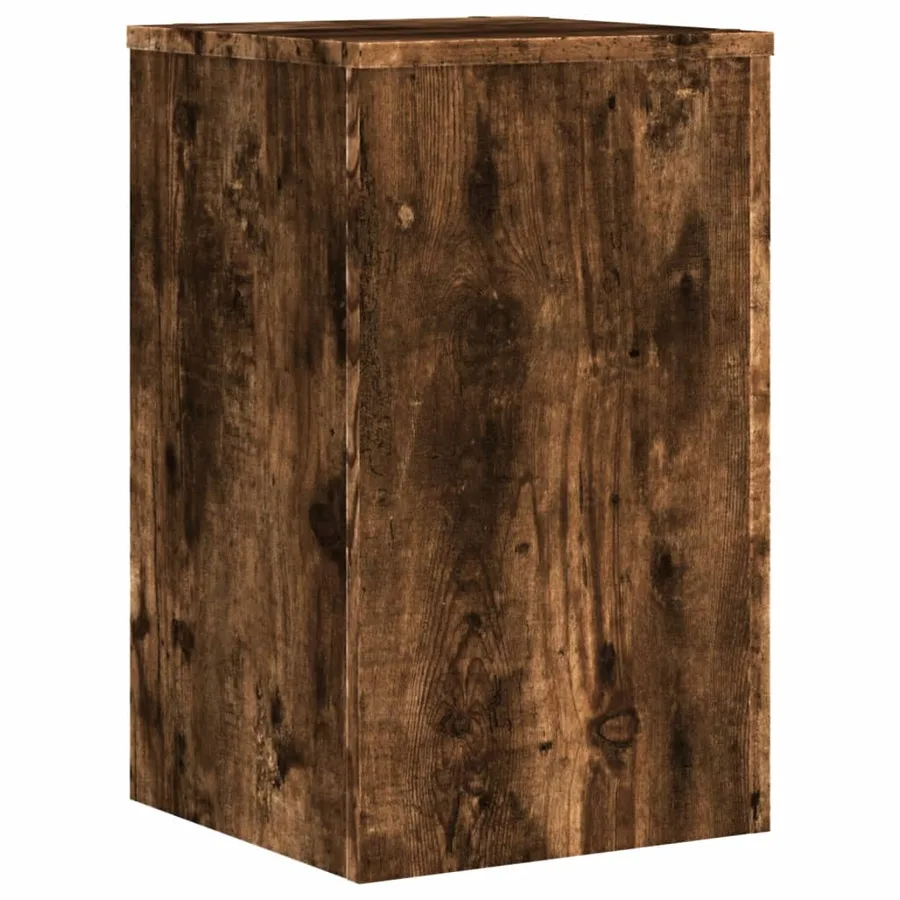 Supports pour plantes 2 pcs chêne fumé bois d'ingénierie - 5