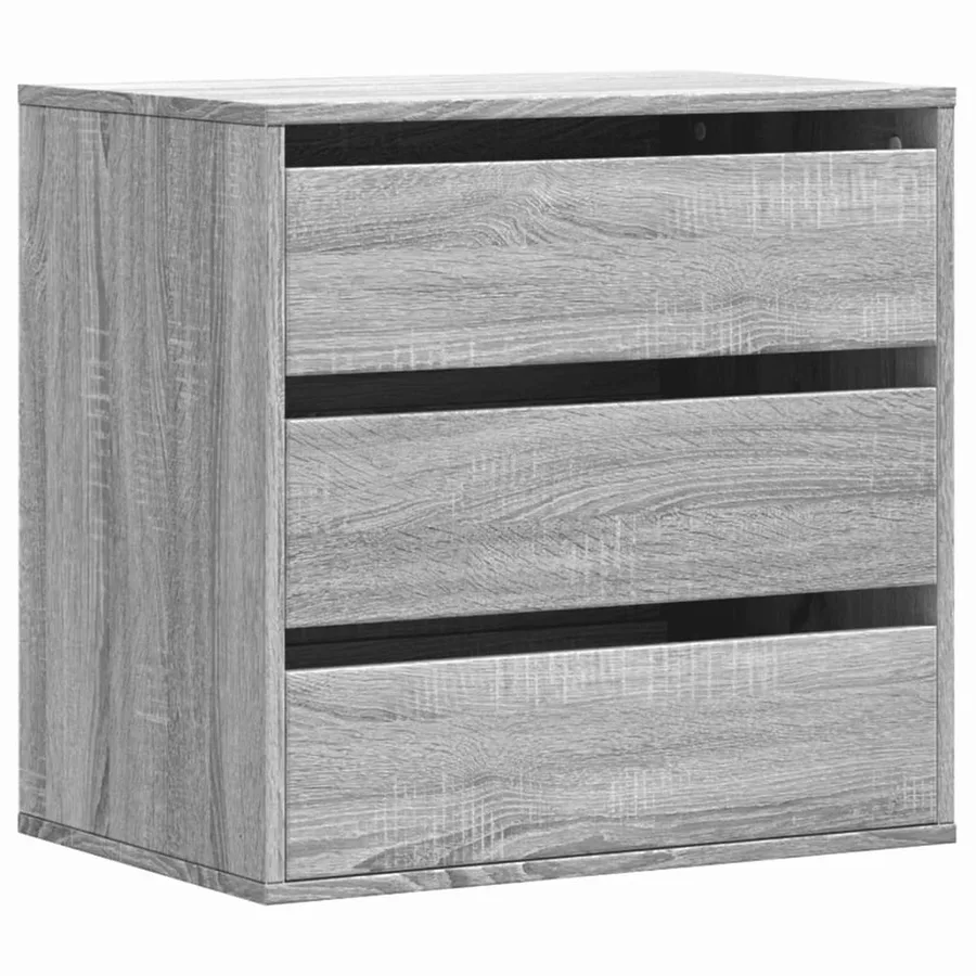 Commode d'angle sonoma gris 60x41x58 cm bois d'ingénierie - 2