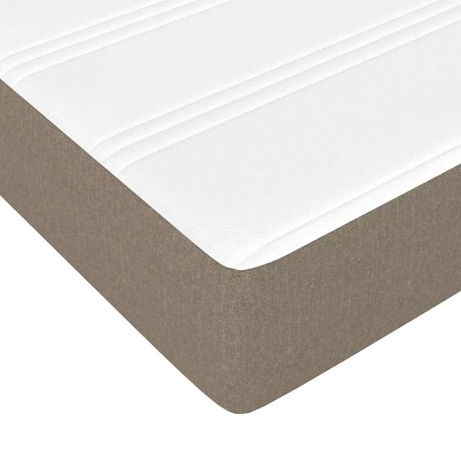 Matelas à ressorts ensachés pour enfants fermeté moyenne taupe 80x160 cm tissu - 5