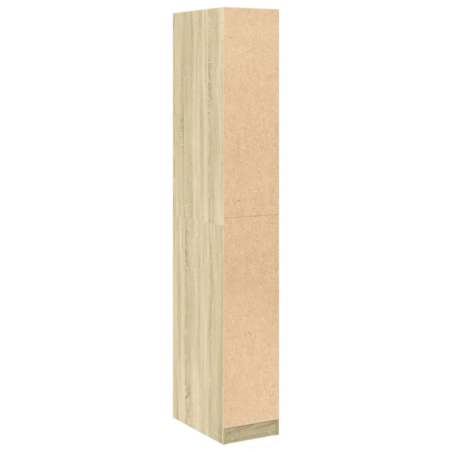 Garde-robe chêne sonoma 30x50x200 cm bois d'ingénierie - 7