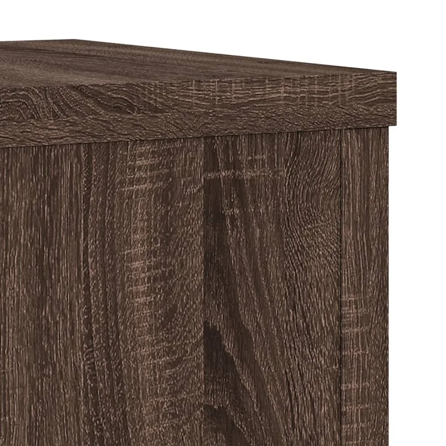 Supports pour plantes 2 pcs chêne marron bois d'ingénierie - 7