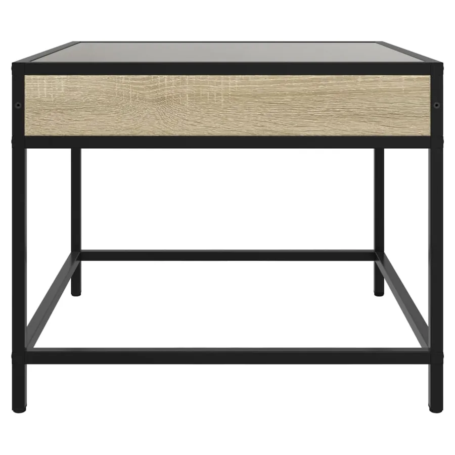 Table basse avec LED infini chêne sonoma 70x50x41 cm - 6