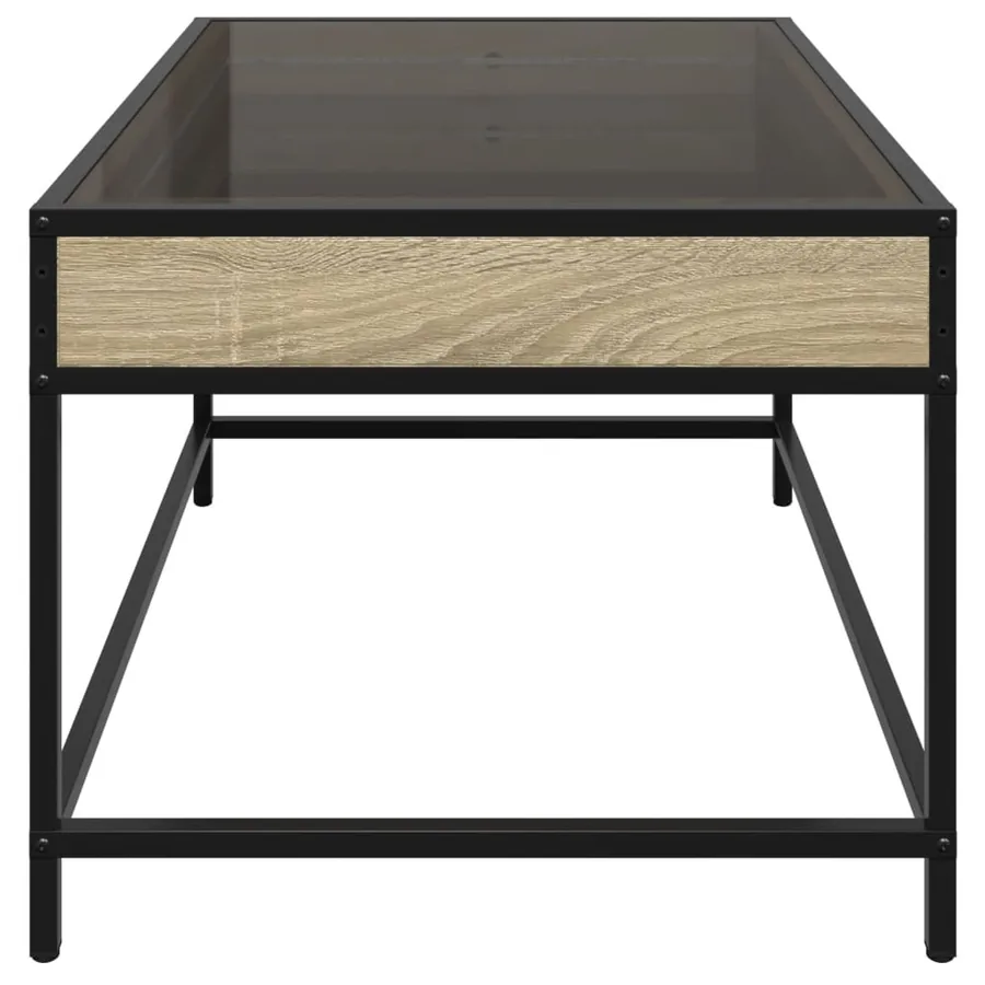 Table basse avec LED infini chêne sonoma 70x50x41 cm - 7