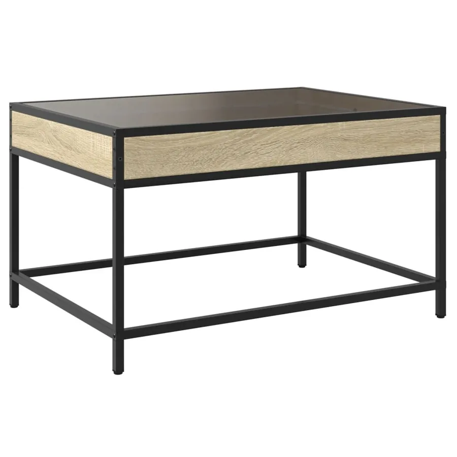Table basse avec LED infini chêne sonoma 70x50x41 cm - 8