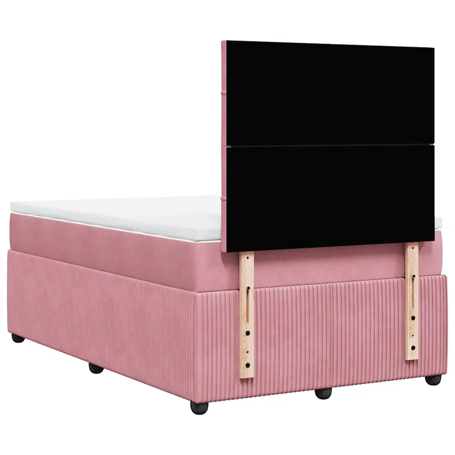 Sommier à lattes de lit avec matelas Rose 120x200 cm Velours - 6
