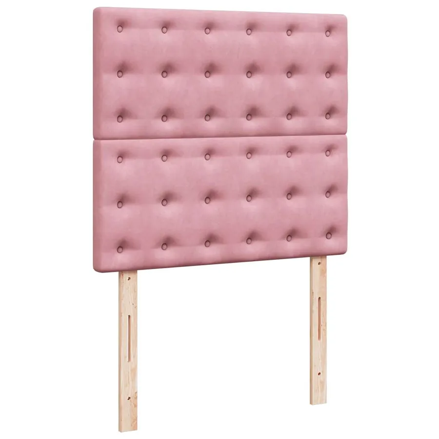Sommier à lattes de lit avec matelas Rose 90x190 cm Velours - 7