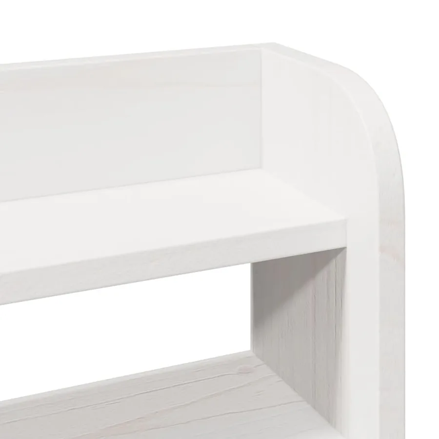 Cadre de lit avec tête de lit sans matelas blanc 100x200 cm - 10