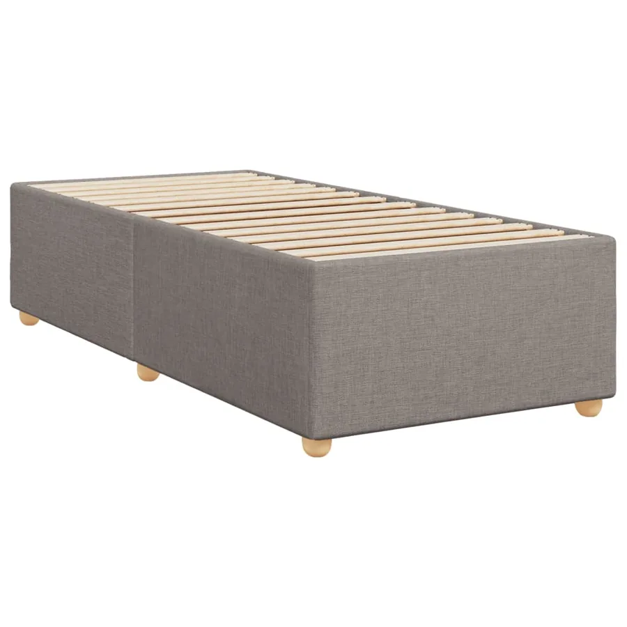 Sommier à lattes de lit avec matelas Taupe 80x200 cm Tissu - 9