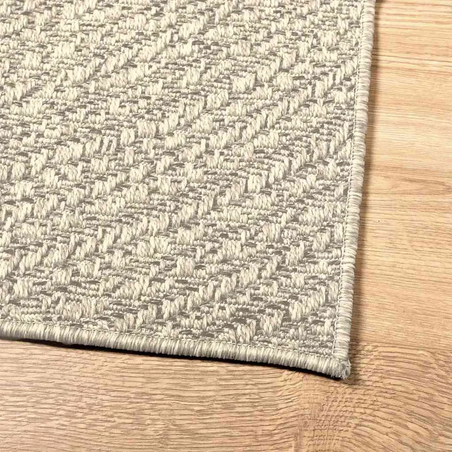 Tapis ZIZUR crème 60x110 cm aspect de jute intérieur extérieur - 8