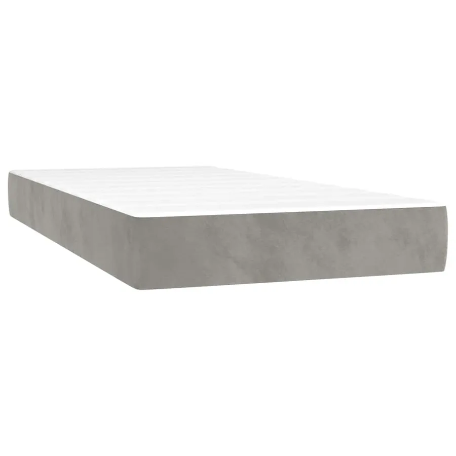 Matelas à ressorts ensachés 80 x 210 cm Gris clair - 2