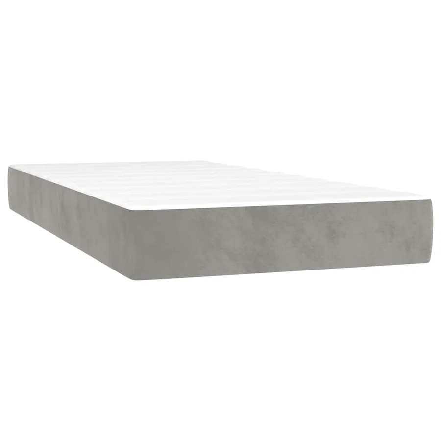 Matelas à ressorts ensachés 90 x 210 cm Gris clair - 2