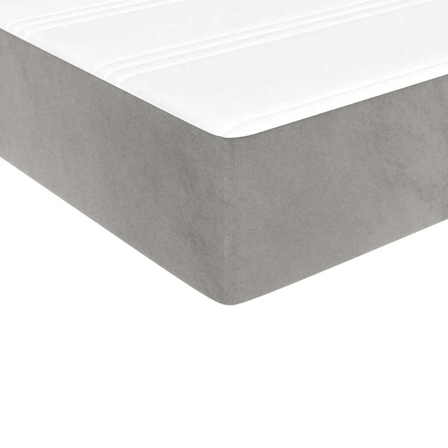 Matelas à ressorts ensachés 90 x 210 cm Gris clair - 5