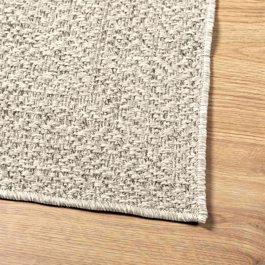 Tapis ZIZUR crème 80x150 cm aspect de jute intérieur extérieur - 8