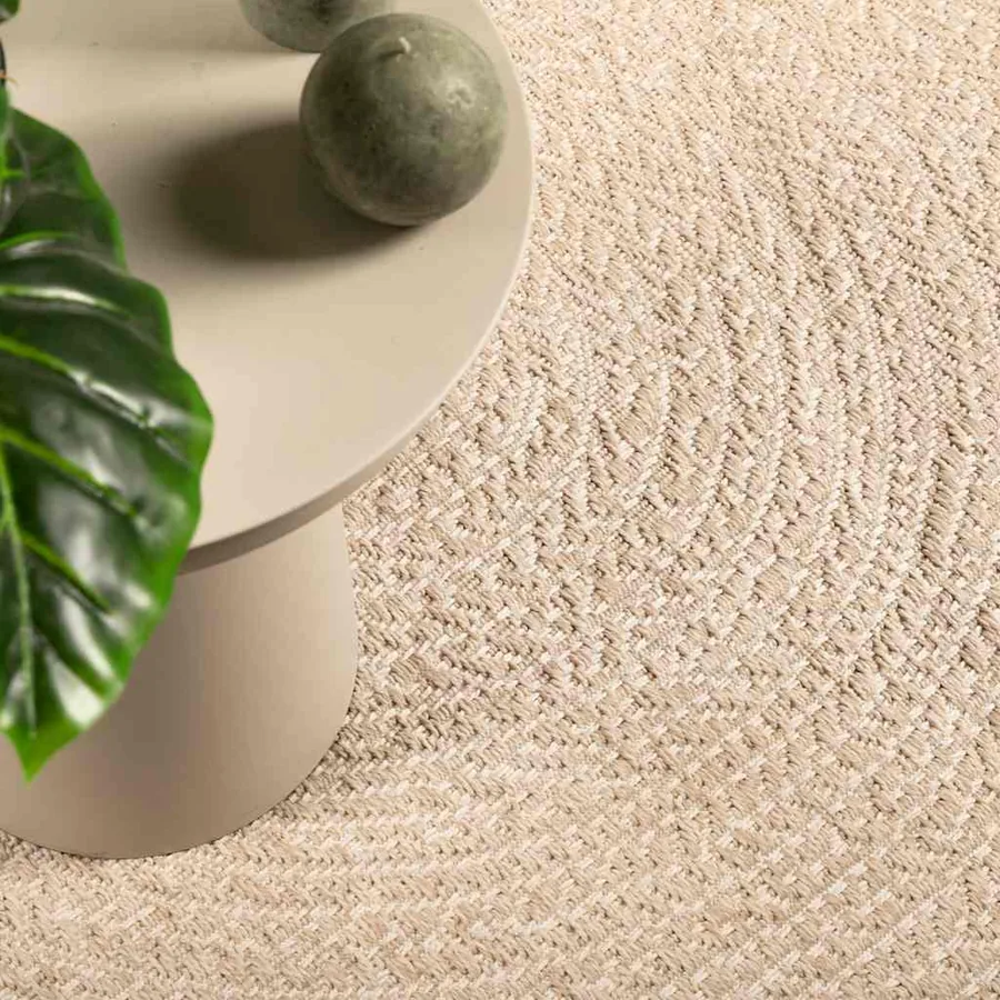 Tapis ZIZUR beige 80x150 cm aspect de jute intérieur extérieur