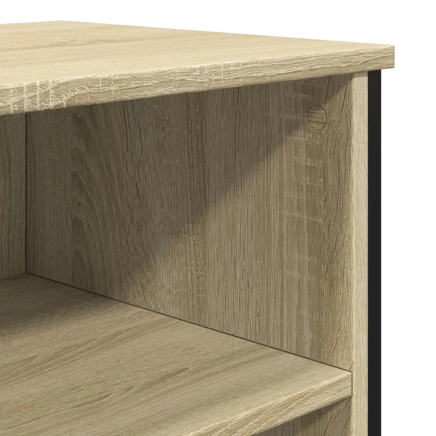Buffet chêne sonoma 91x35,5x74,5 cm bois d'ingénierie - 7