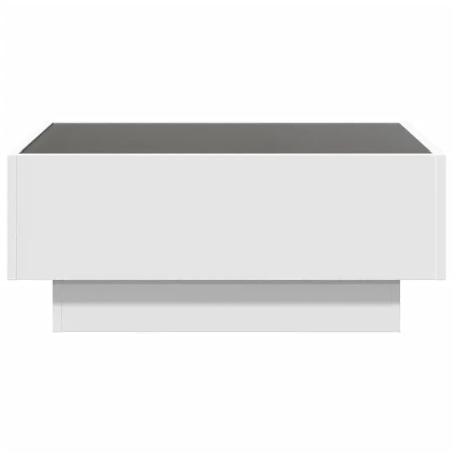 Table basse avec LED blanc 70x50x30 cm bois d'ingénierie - 6