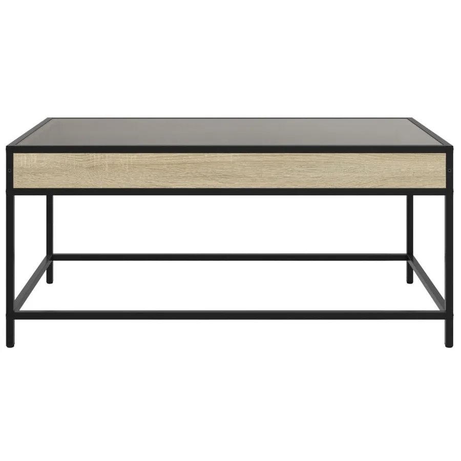 Table basse avec LED infini chêne sonoma 90x50x41 cm - 6