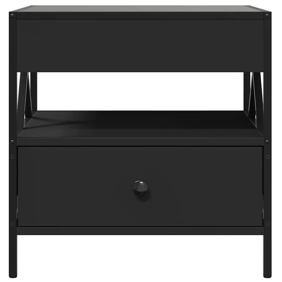 Table basse avec LED Infinity noir 50x50x51 cm - 6