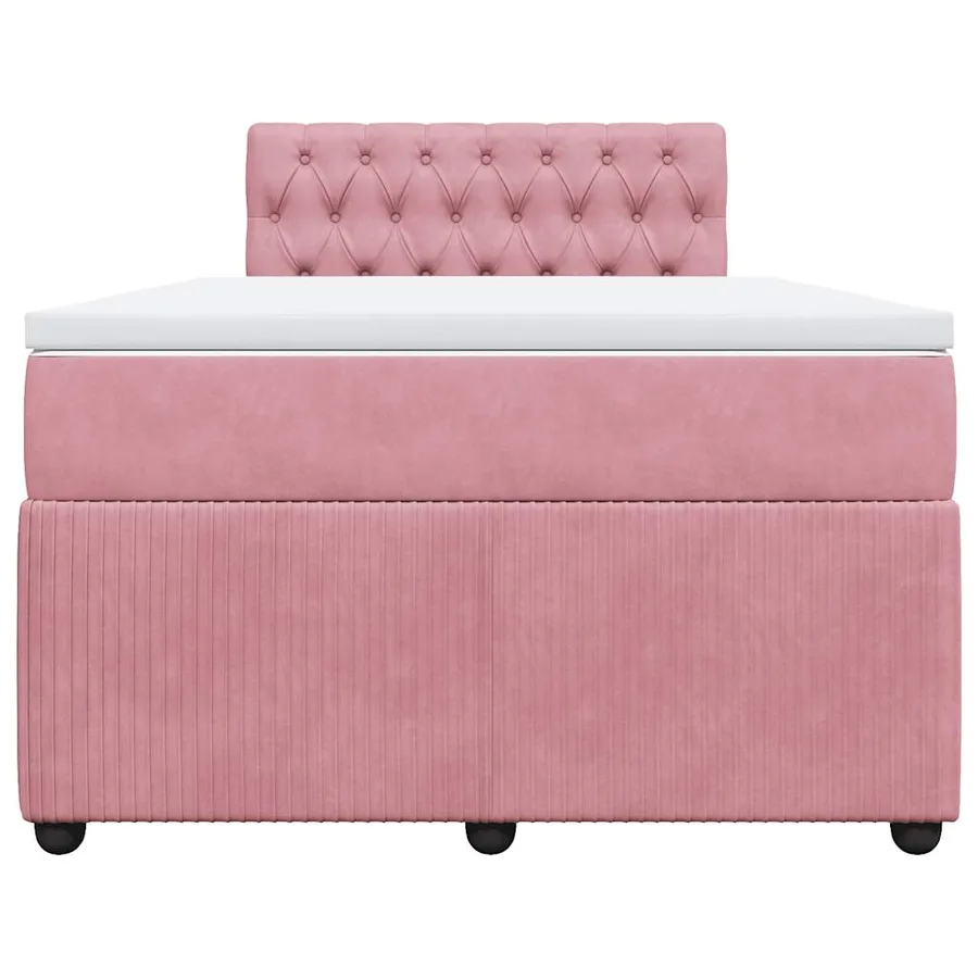 Sommier à lattes de lit avec matelas Rose 120x200 cm Velours - 6