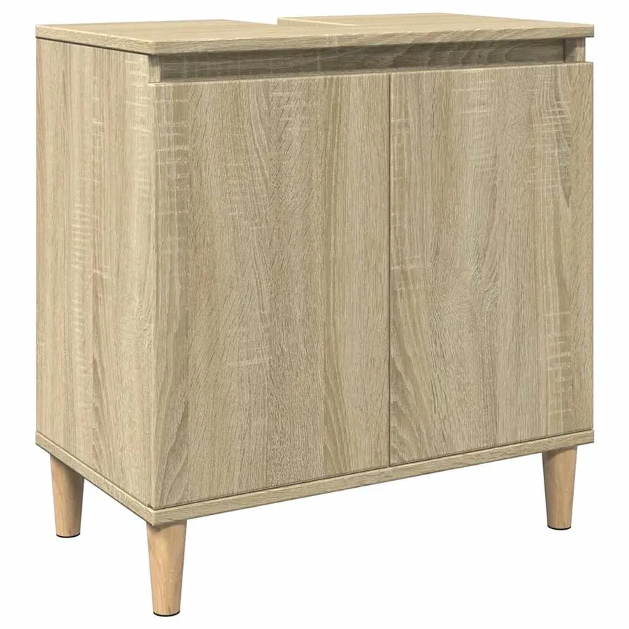 Ensemble de meubles de salle de bain 3 pcs chêne sonoma - 8