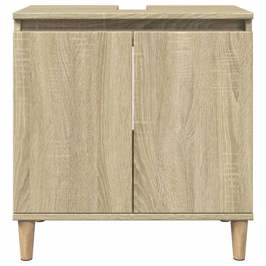Ensemble de meubles de salle de bain 3 pcs chêne sonoma - 9