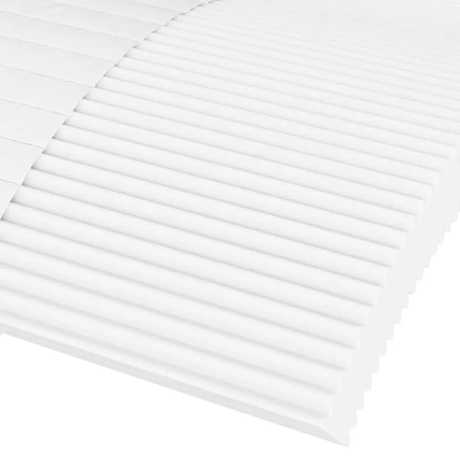Matelas en mousse blanc 140x210 cm dureté H2 H3 - 6