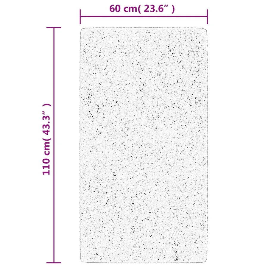 Tapis OVIEDO à poils courts vert 60x110 cm - 10