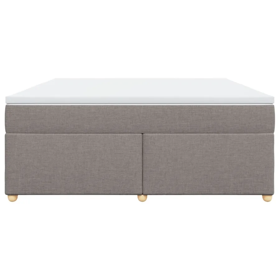 Sommier à lattes de lit avec matelas Taupe 180x200 cm Tissu - 4