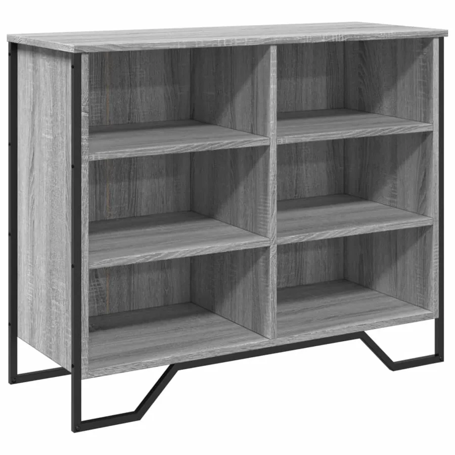 Buffet sonoma gris 91x35,5x74,5 cm bois d'ingénierie - 2