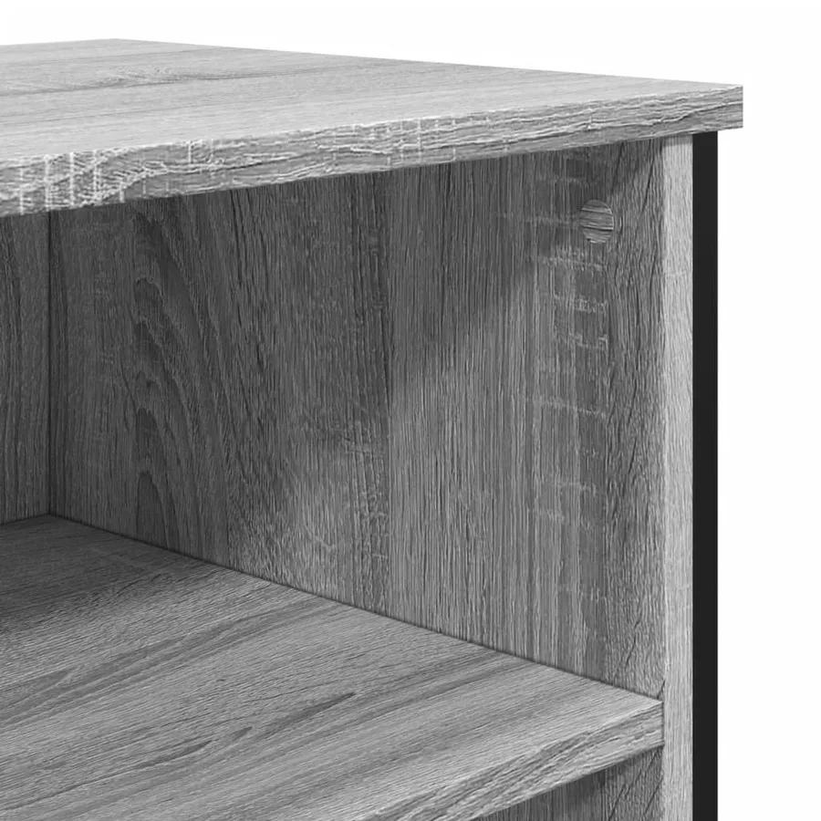 Buffet sonoma gris 91x35,5x74,5 cm bois d'ingénierie - 7