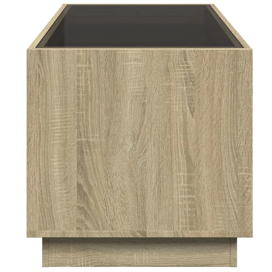 Table basse avec LED infini chêne sonoma 70x50x50 cm - 7