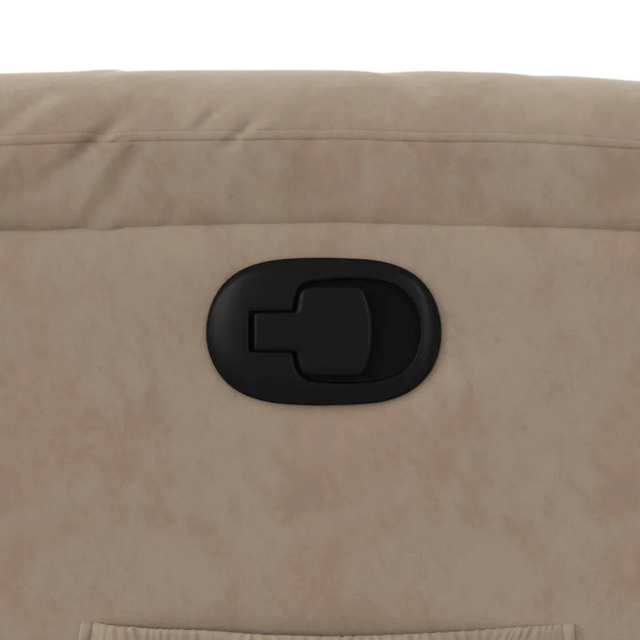 Fauteuil inclinable taupe tissu microfibre - 9